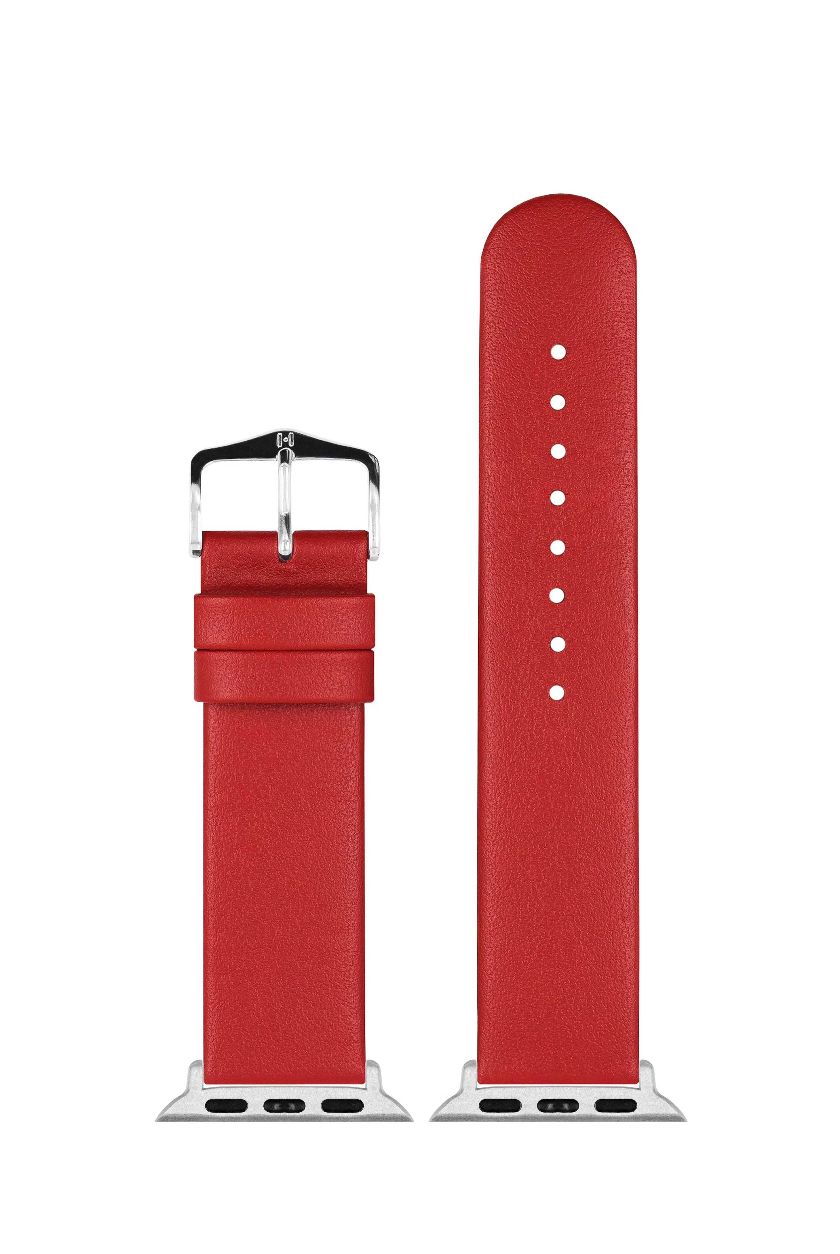 Hirsch Scandic for Apple Watch M Red kellon ranneke