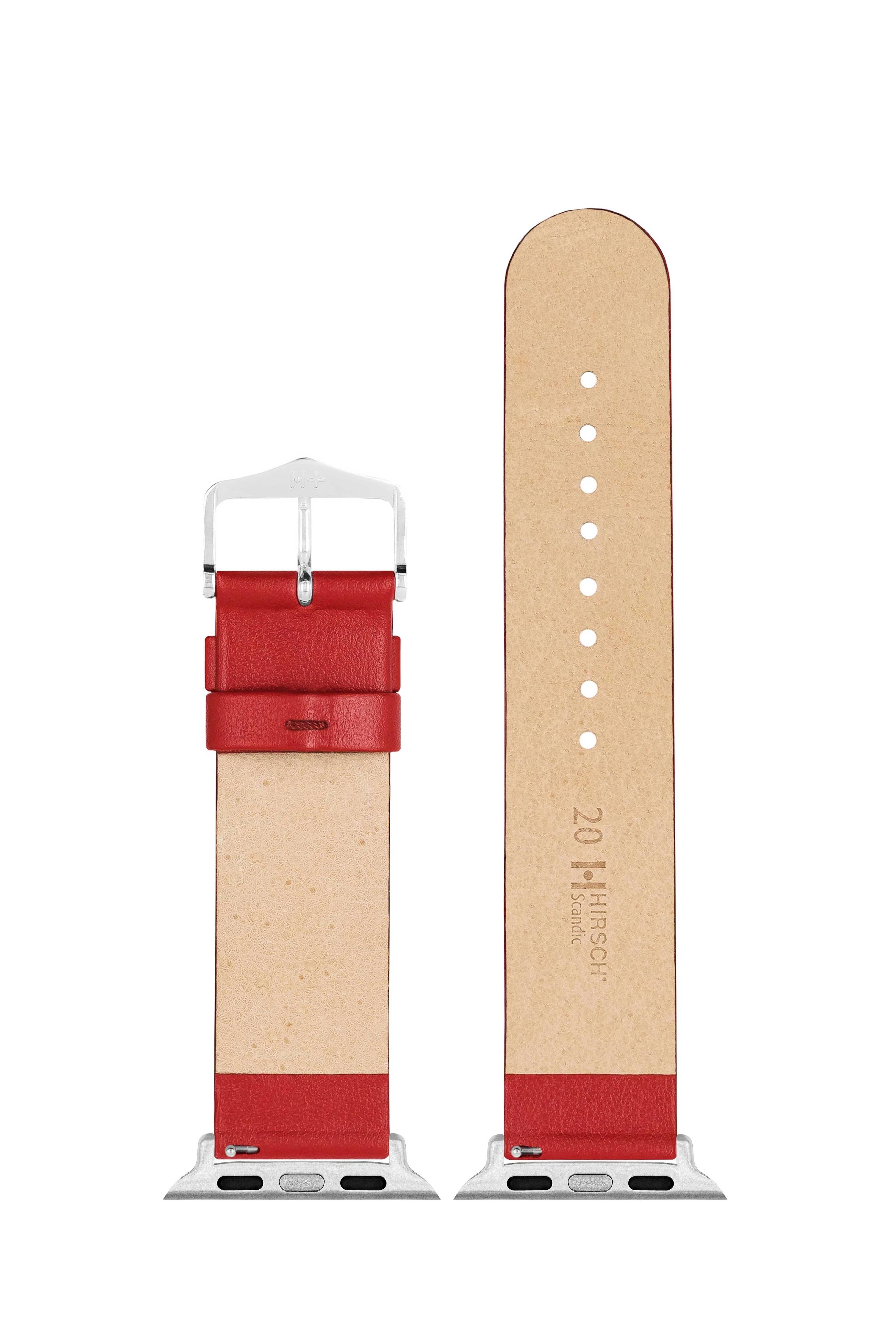 Hirsch Scandic for Apple Watch M Red kellon ranneke