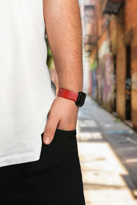 Hirsch Scandic for Apple Watch kelloranneke, punainen
