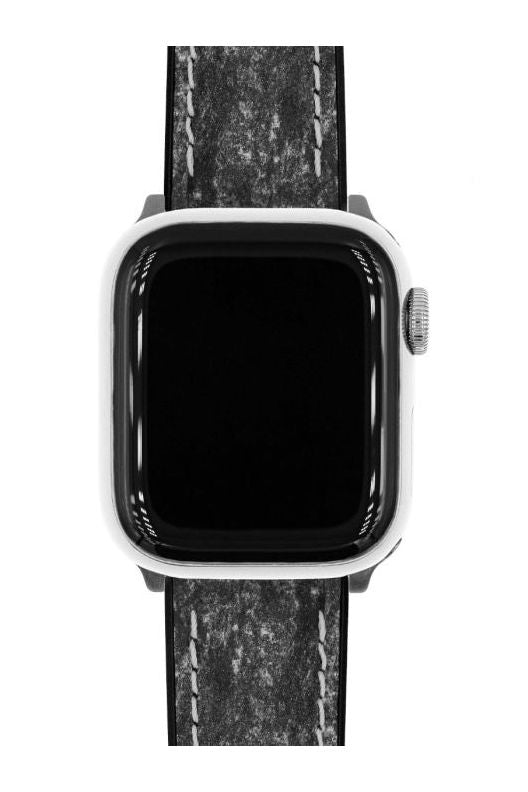 Hirsch Stone for Apple Watch kelloranneke, musta