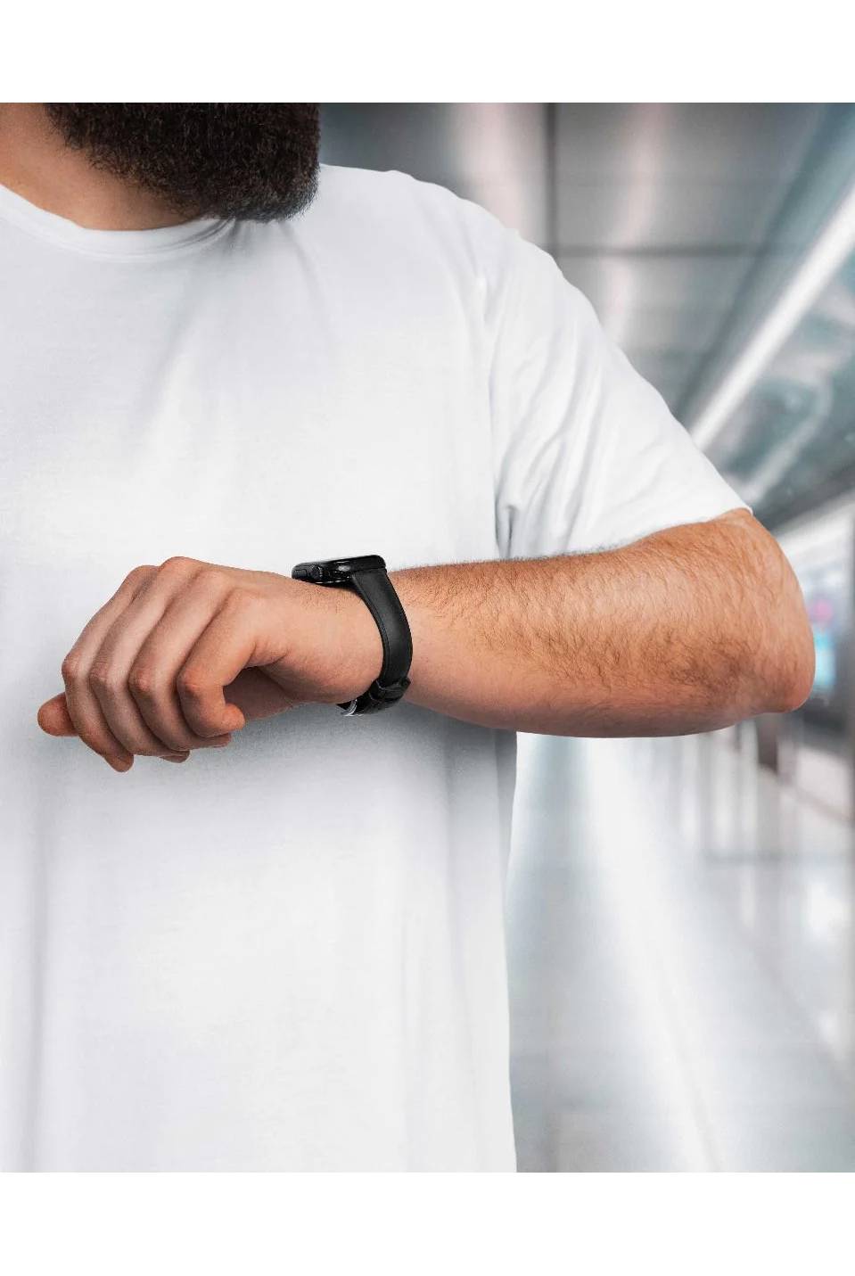 Hirsch Urbane for Apple Watch L Black kellon ranneke