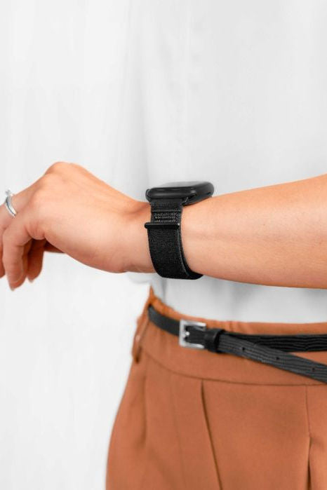 Hirsch Vocem for Apple Watch kelloranneke, musta