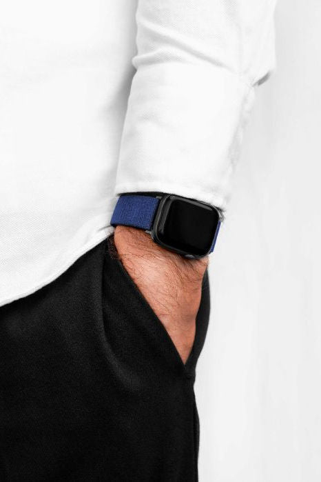 Hirsch Vocem for Apple Watch kelloranneke, sininen