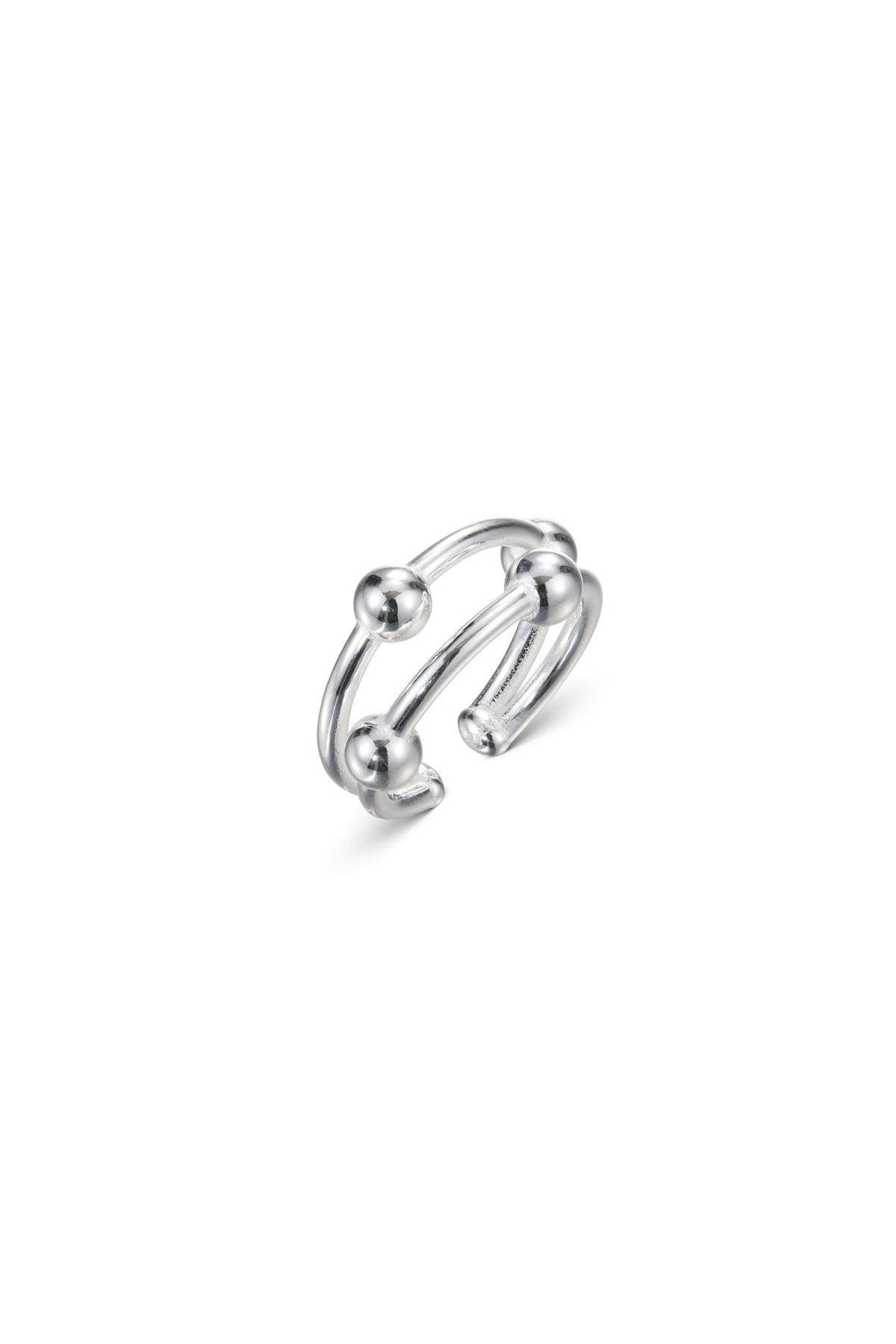 Kalevala Kehät ear cuff hopea