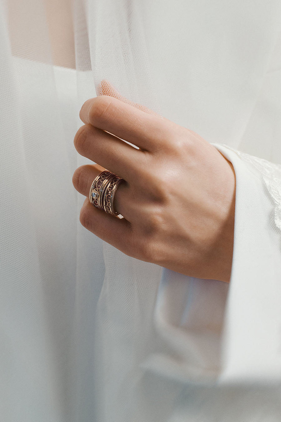 Kalevala Love Filigraani kultainen sormus