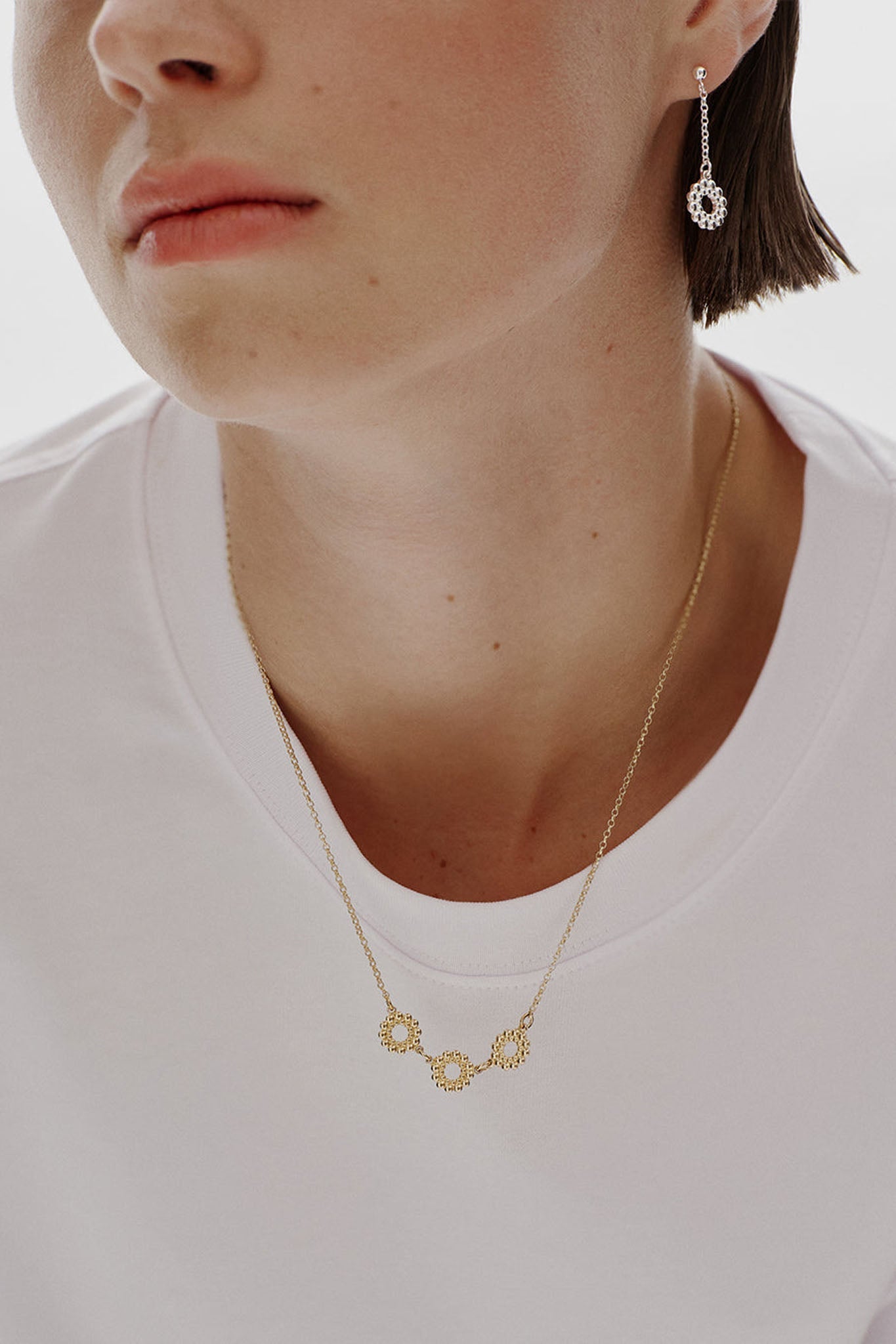 Kalevala Valoisa-korvakorut ketjullinen pronssi