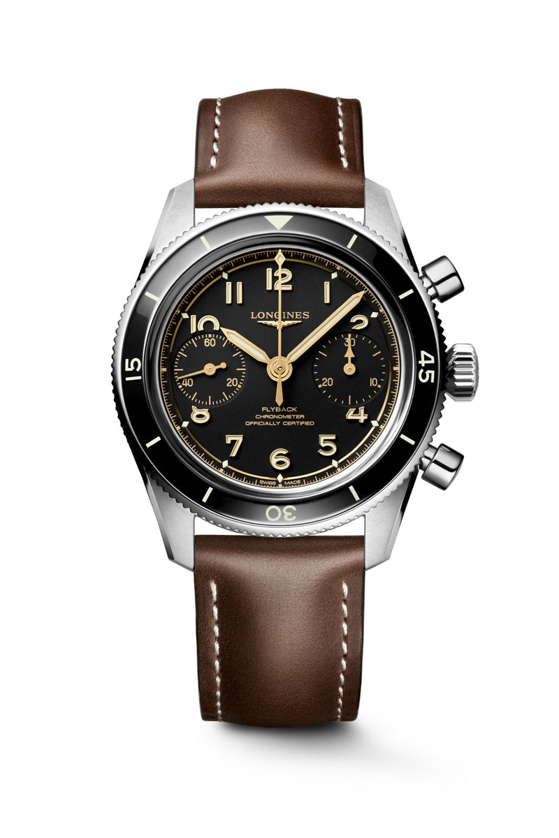 Longines Spirit Pilot Flyback Chrono rannekello L3.721.4.53.2 tuotekuva