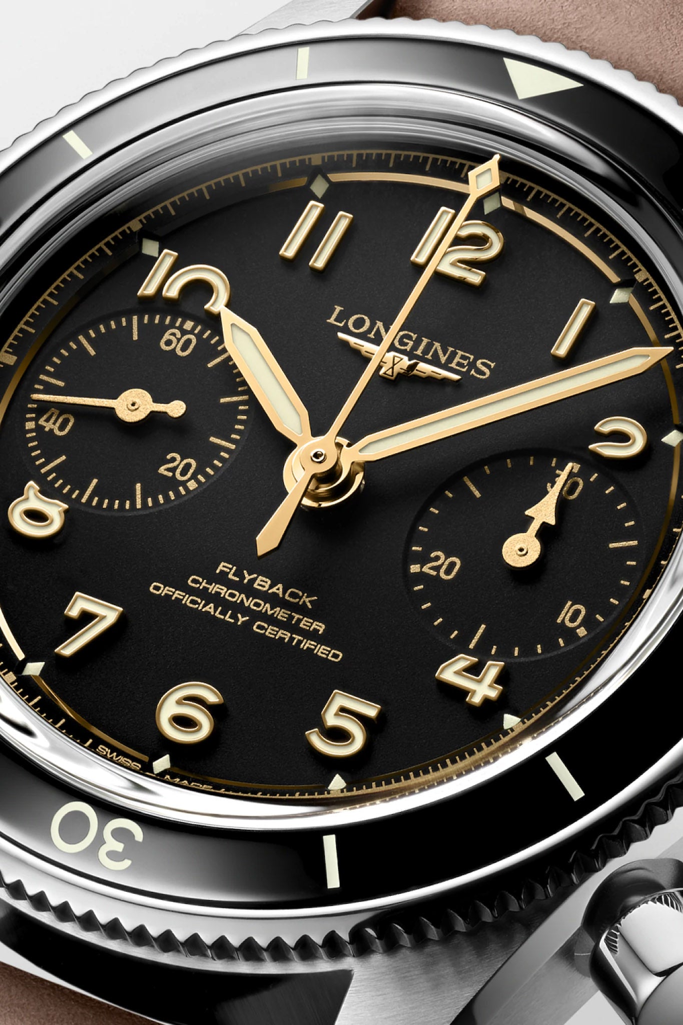 Longines Spirit Pilot Flyback Chrono rannekello