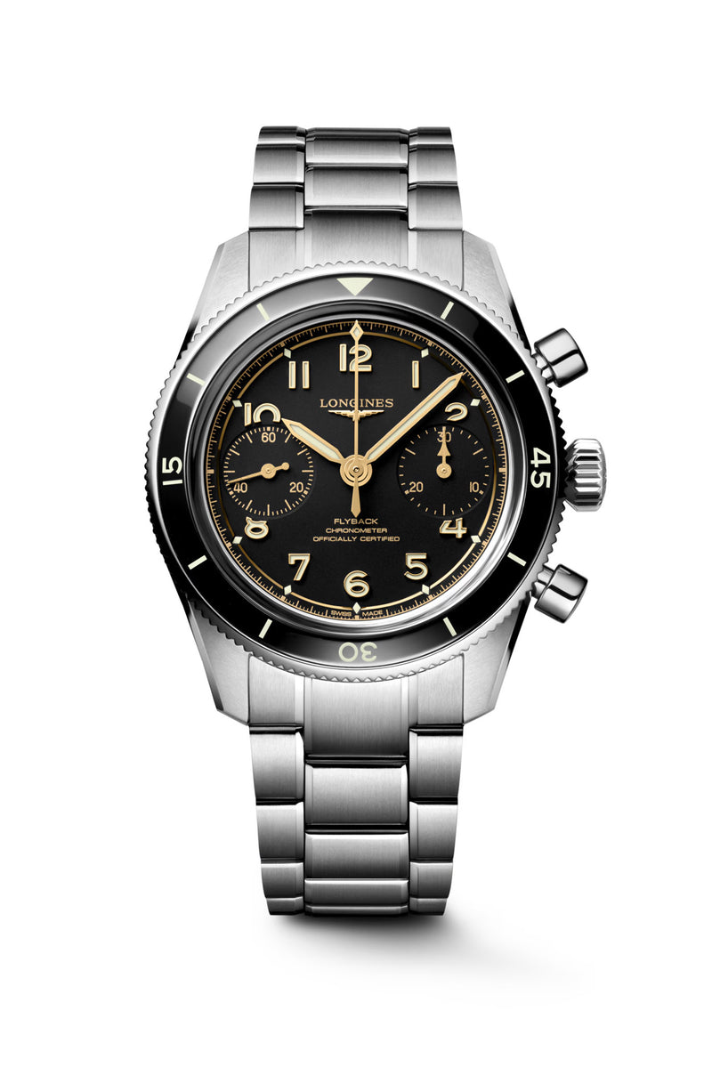 Longines Spirit Pilot Flyback Chrono rannekello L3.721.4.53.6 tuotekuva