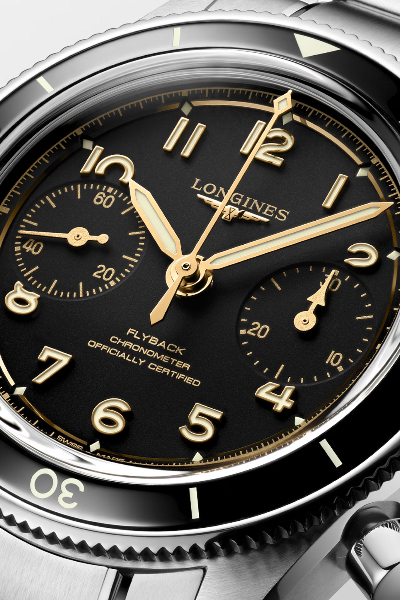 Longines Spirit Pilot Flyback Chrono rannekello