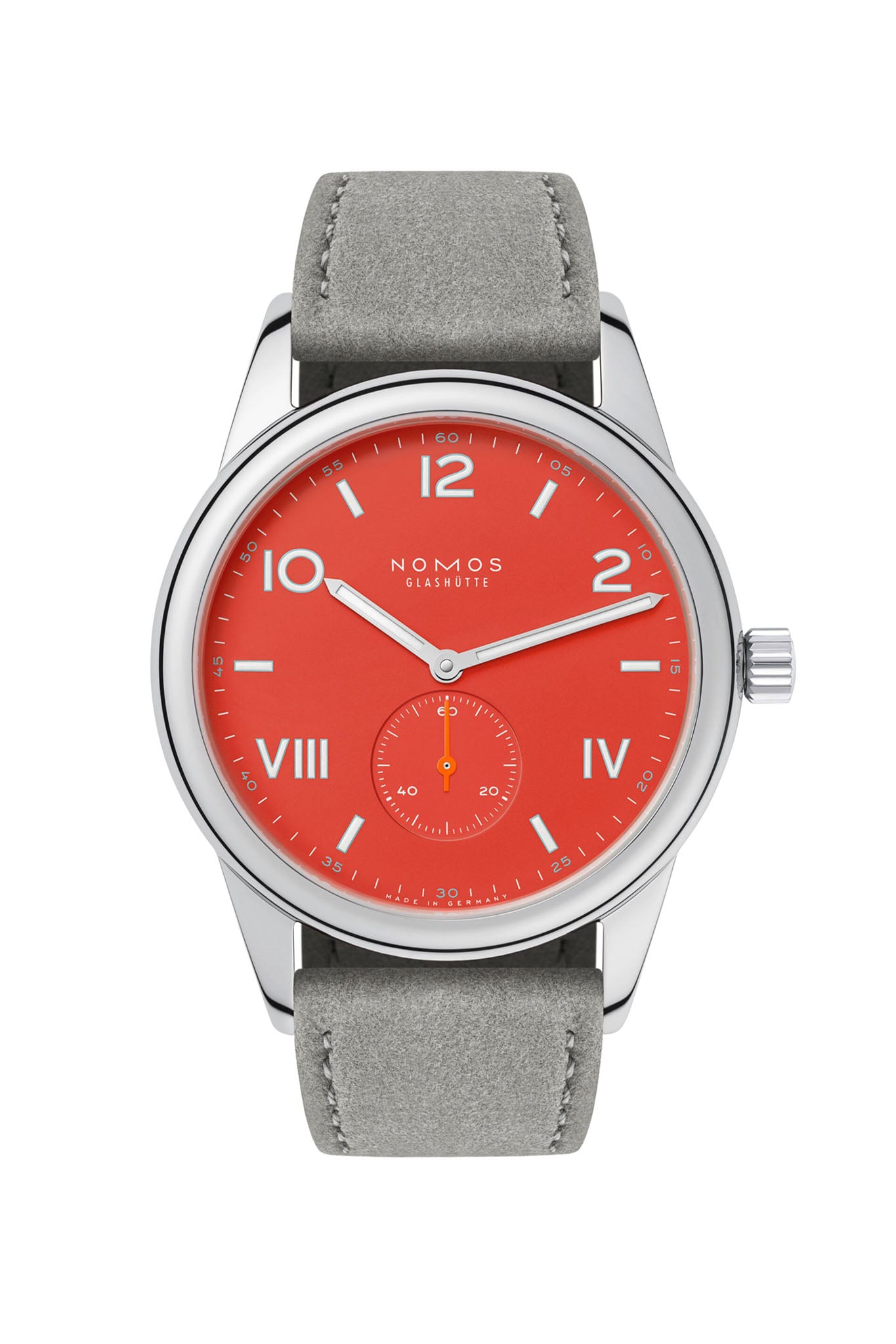 Nomos Glashütte Club Campus 38 Nonstop Red rannekello