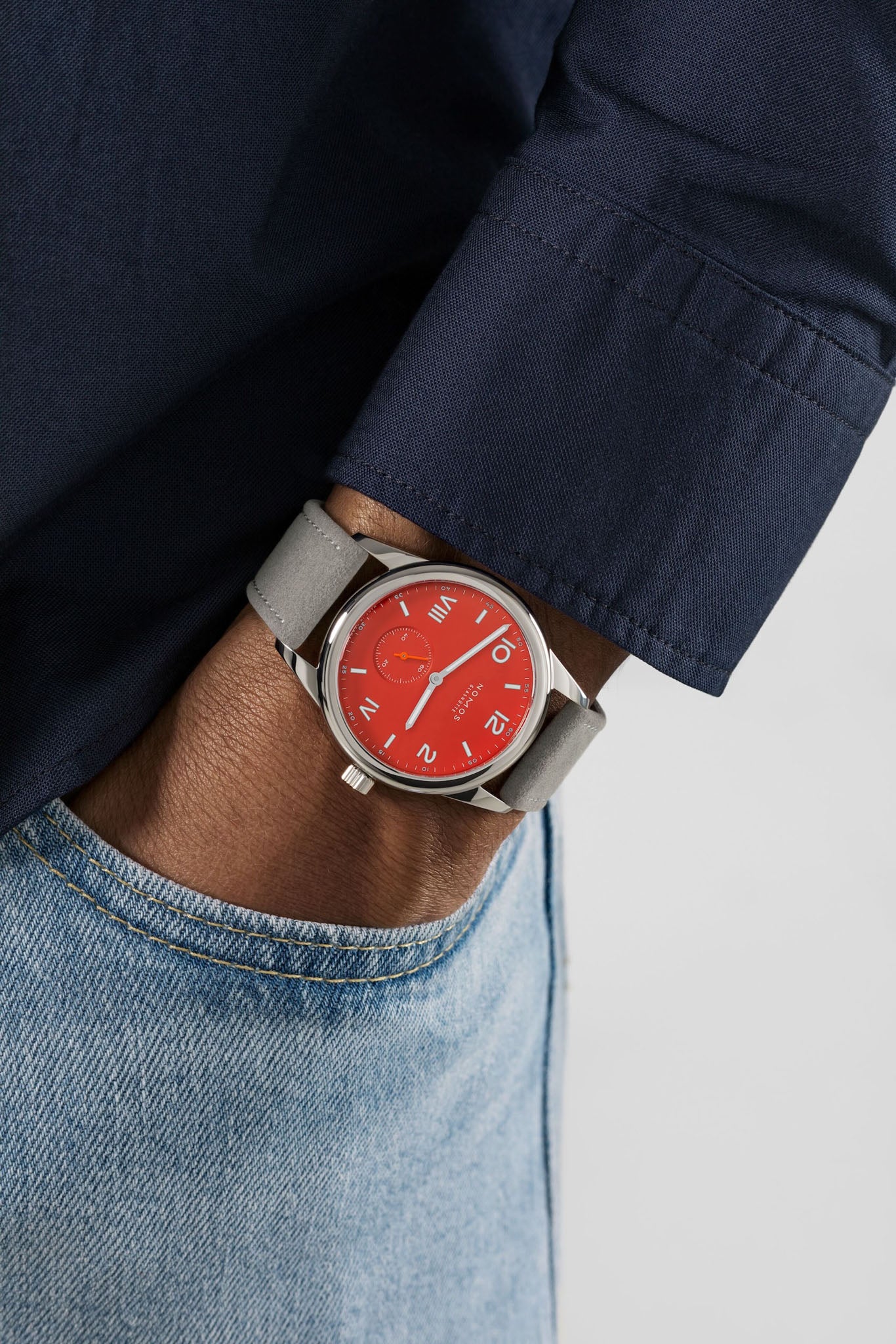 Nomos Glashütte Club Campus 38 Nonstop Red rannekello