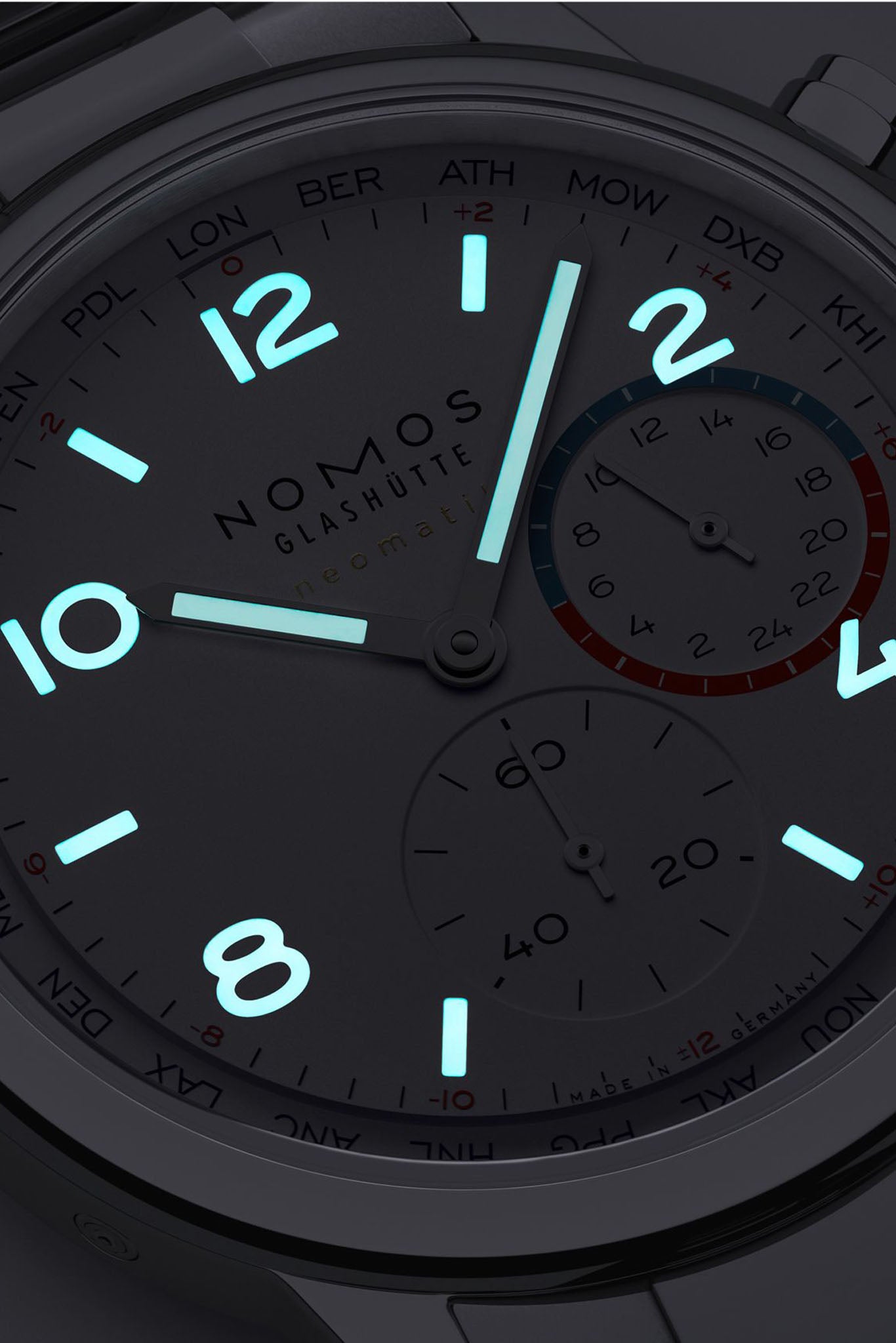 Nomos Glashütte Club Sport Neomatik Worldtimer 792