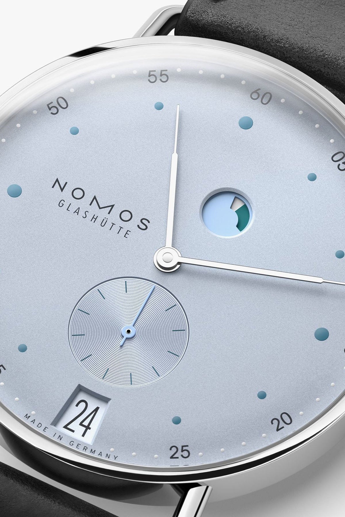 Nomos Glashütte Metro Date Power Reserve Ice Blue 1121