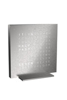 Qlocktwo Earth 13,5 Silver Full Metal QT-E13-5-FM