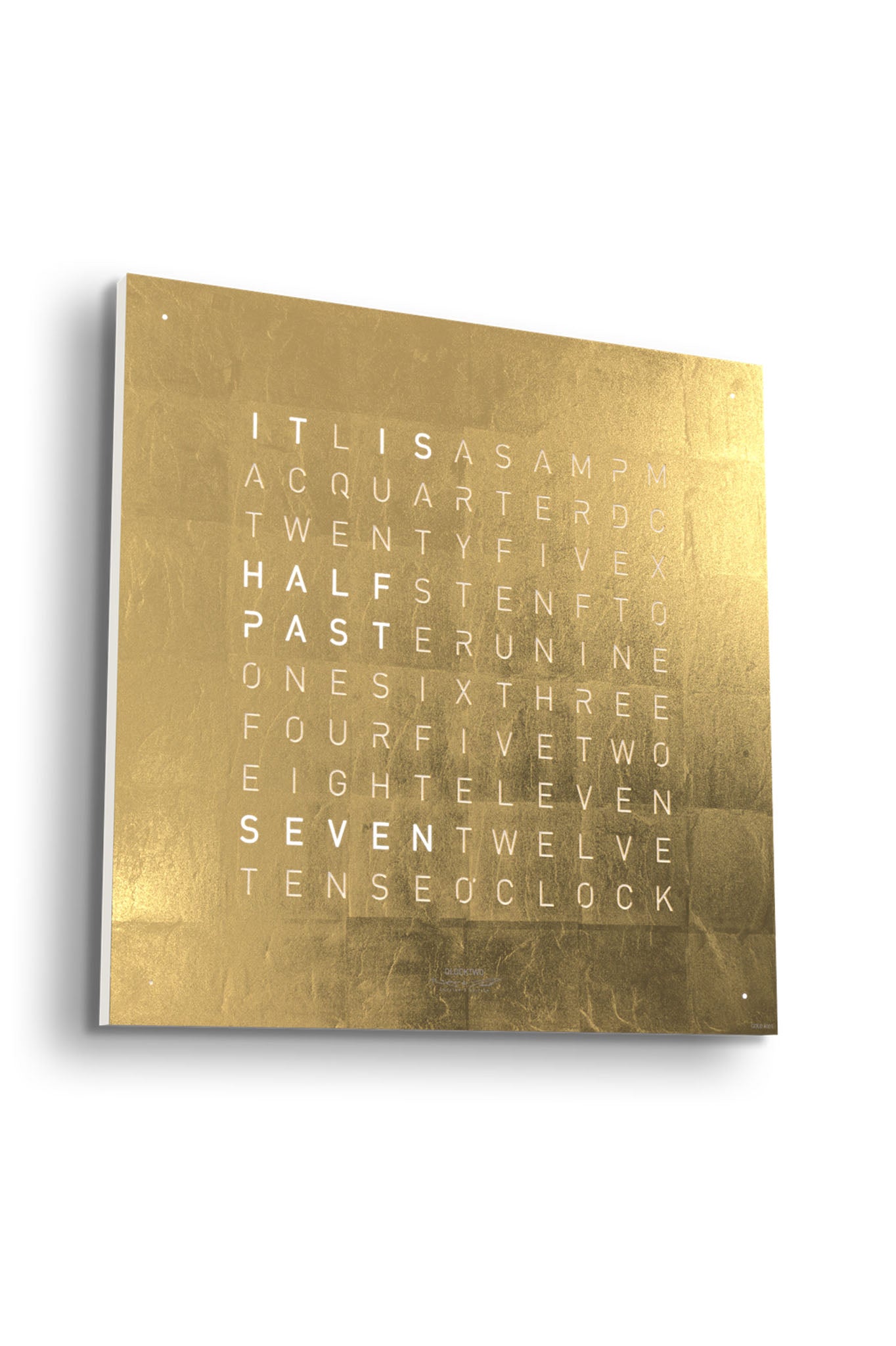 Qlocktwo Earth 45 Creator’s Edition Gold