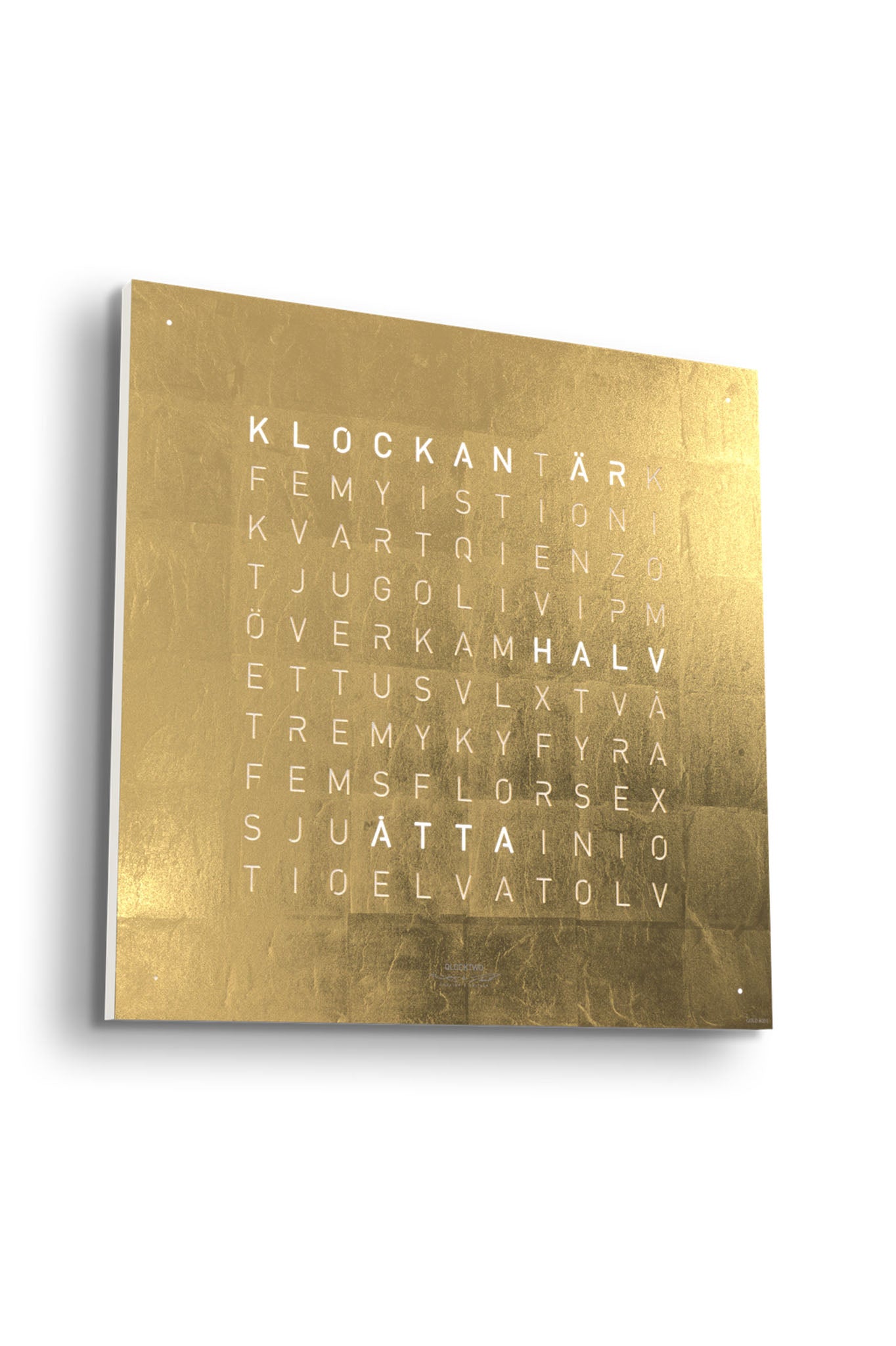 Qlocktwo Earth 45 Creator’s Edition Gold