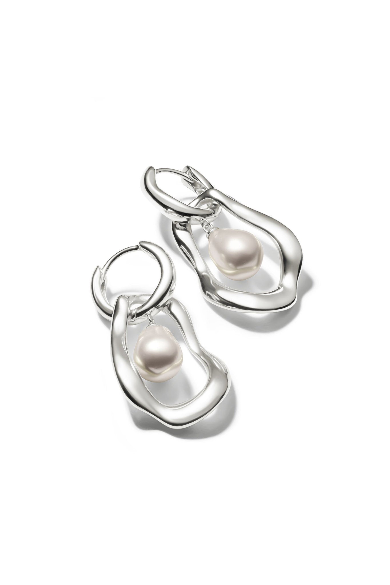 Thomas Sabo Natural beauty hopeiset helmikorvakorut