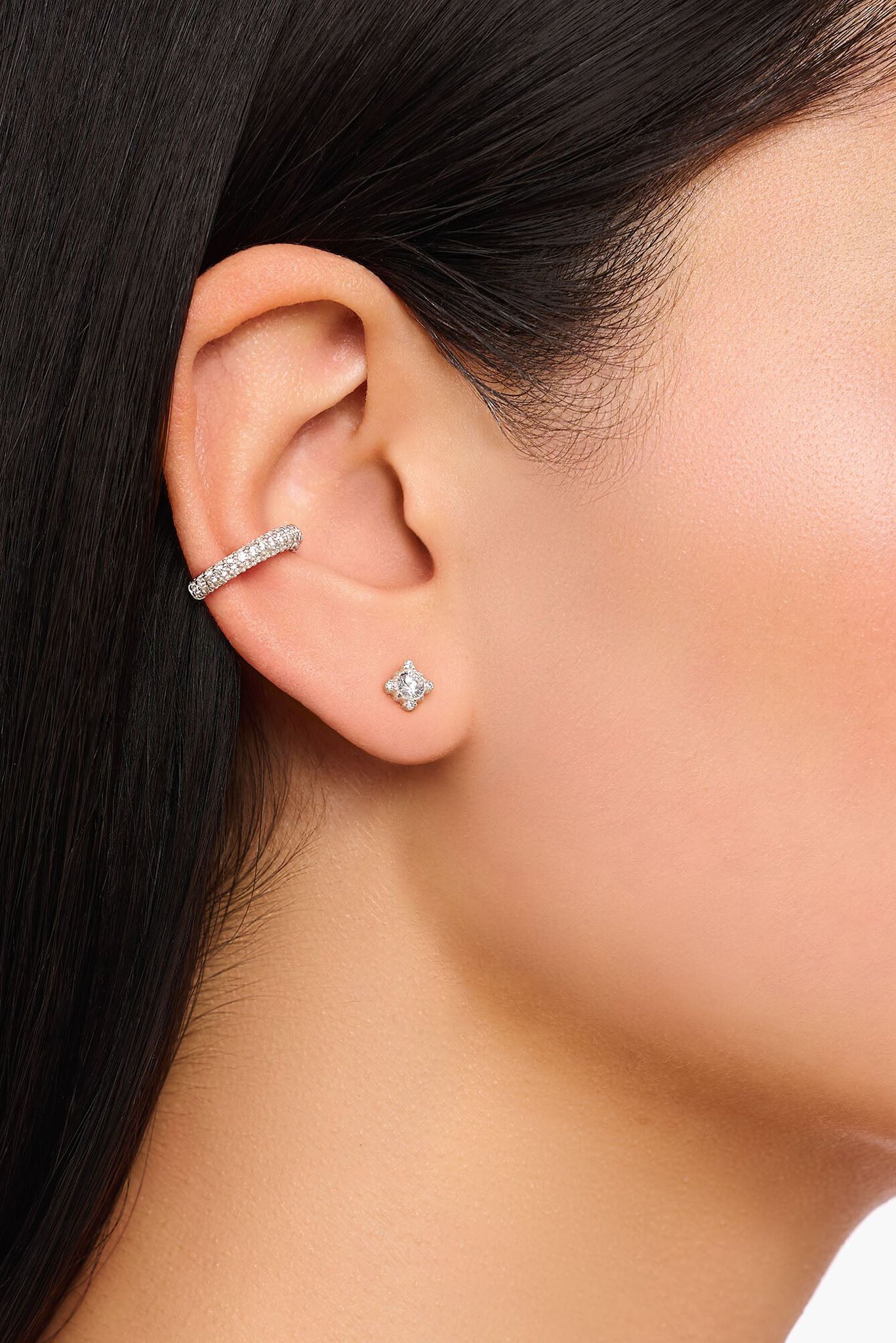 Thomas Sabo Vintage White hopeiset korvakorut