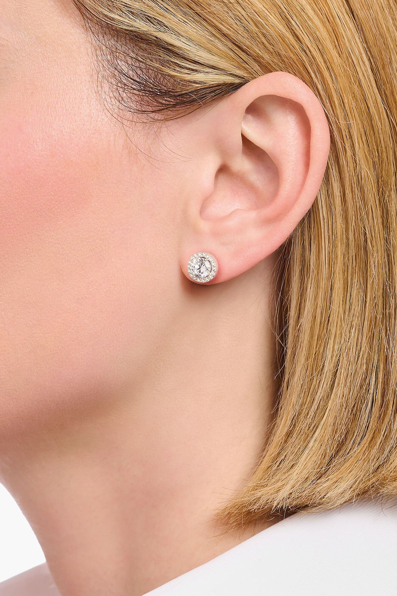 Thomas Sabo White Zirconia Brilliant hopeiset korvakorut