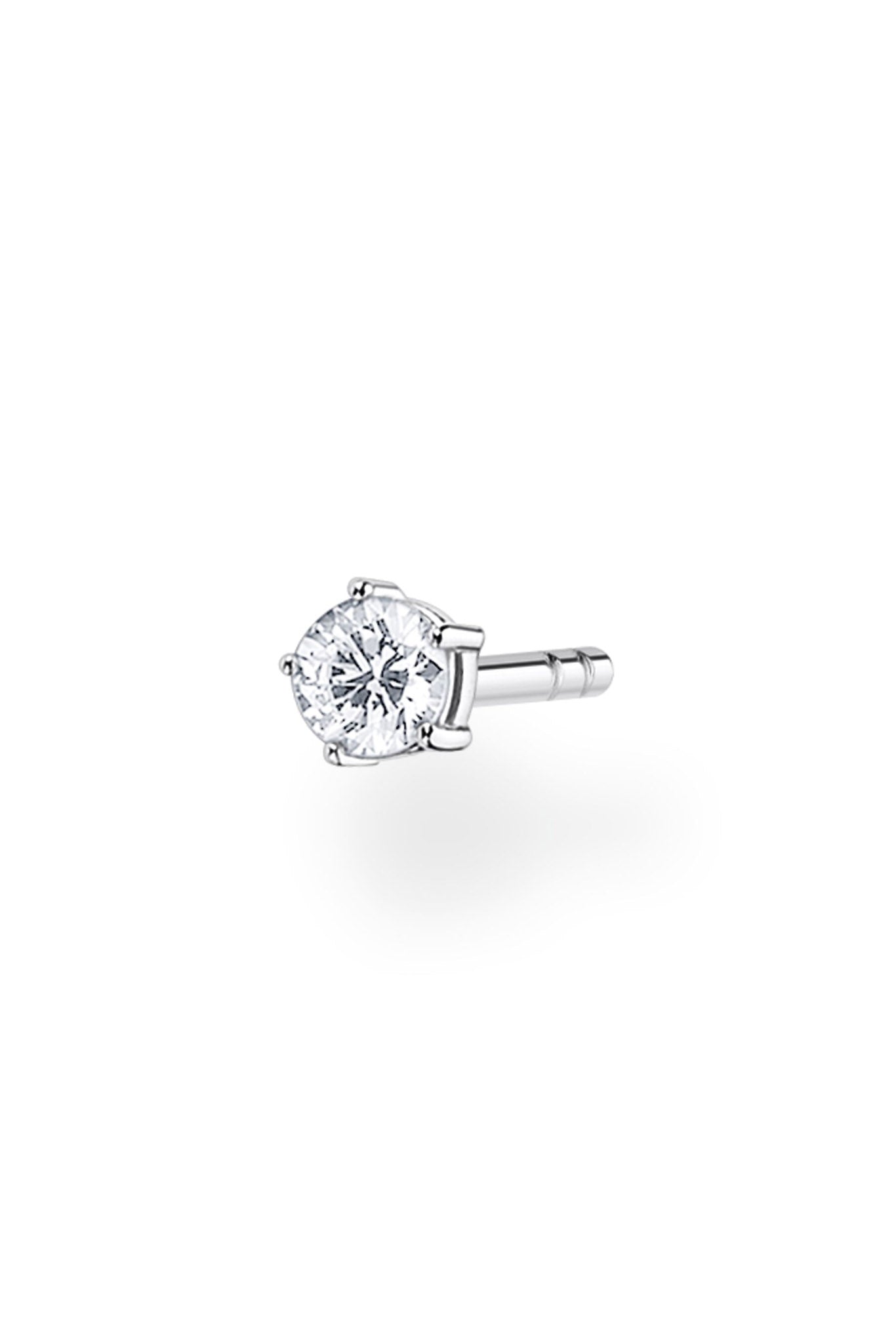 Thomas Sabo Yksittäinen siro hopeinen zirkonkorvakoru (1kpl)