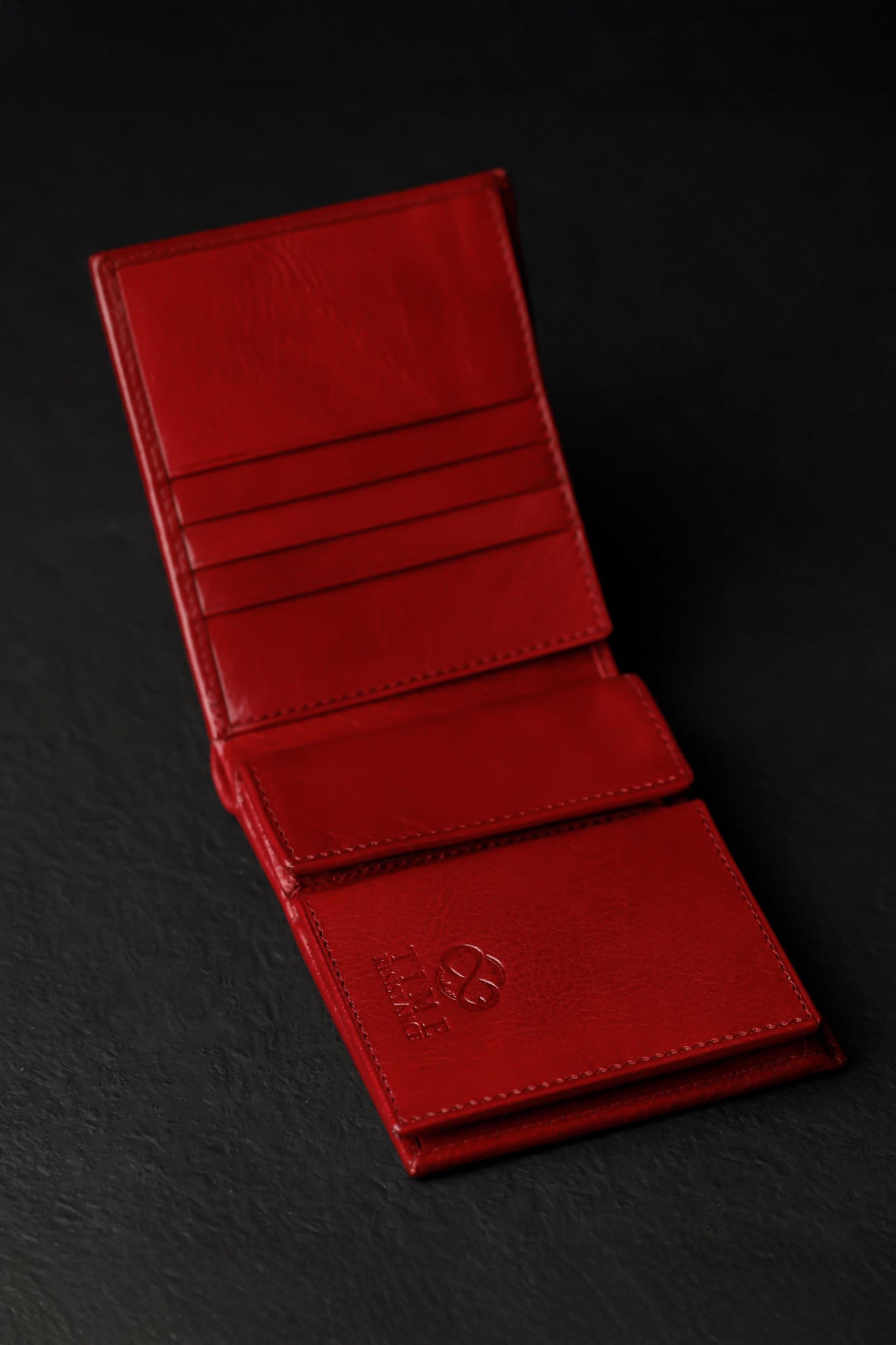 Time Resistance Daniel, nahkalompakko, punainen