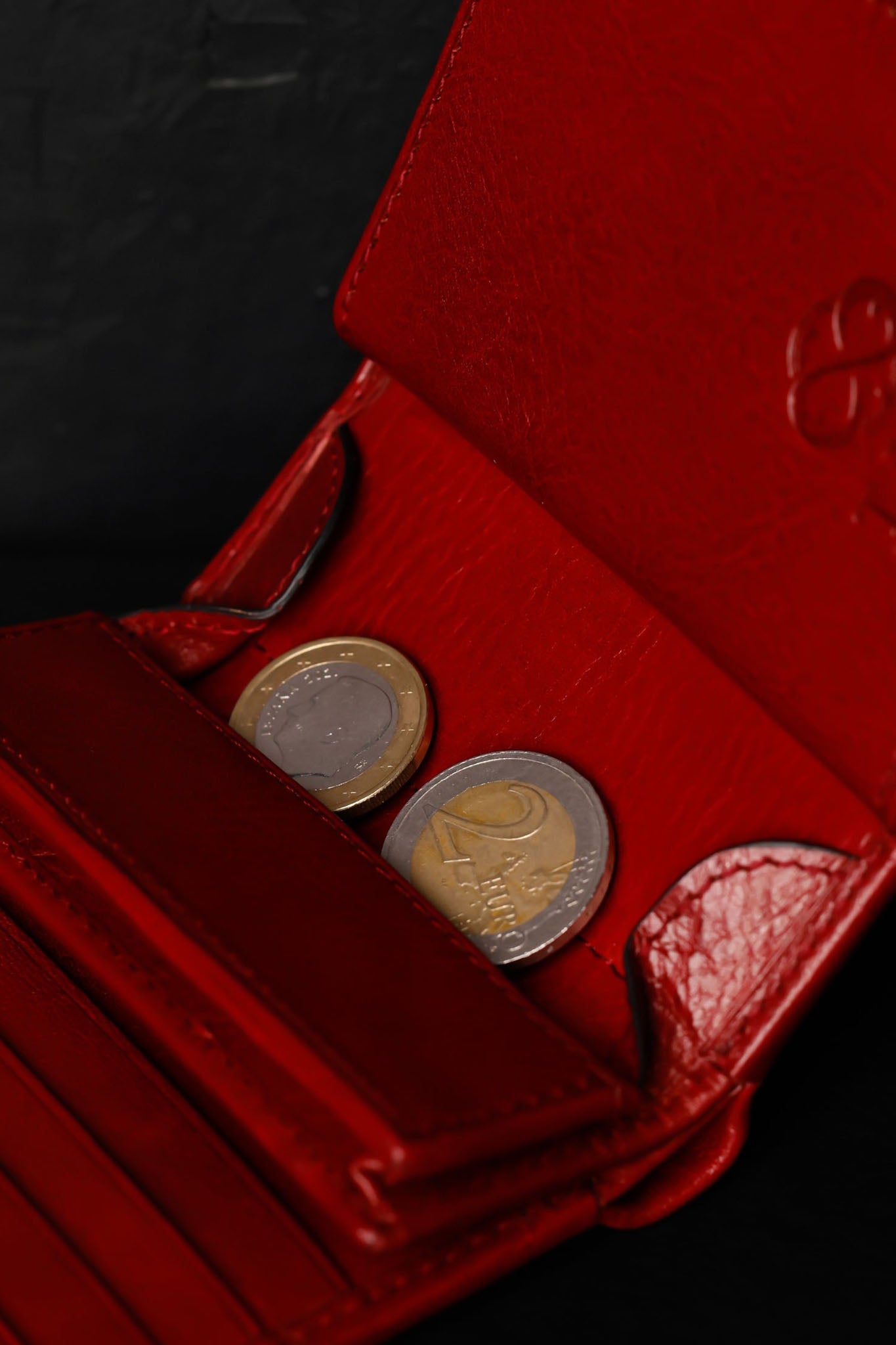 Time Resistance Daniel, nahkalompakko, punainen