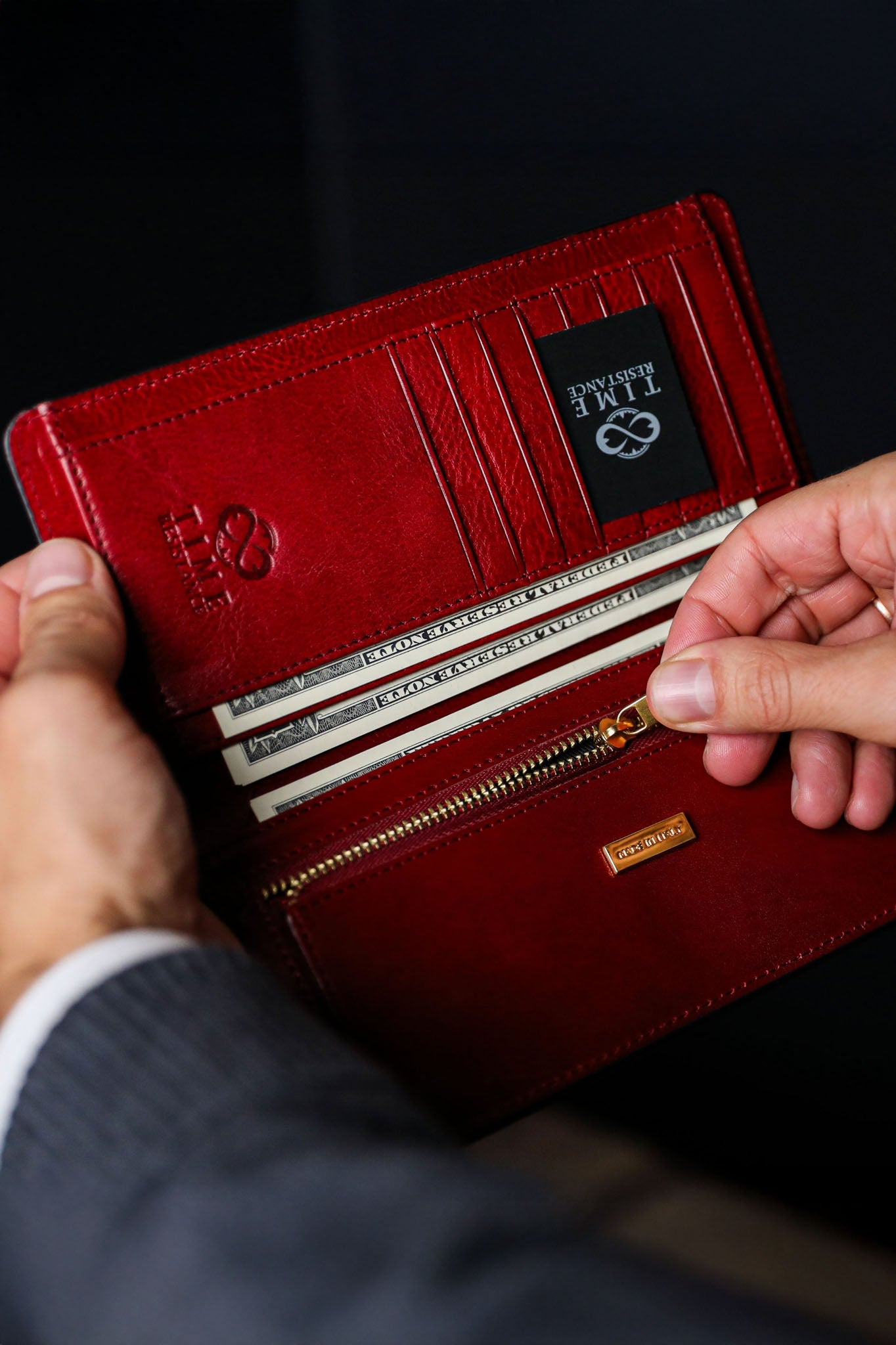 Time Resistance The Periodic Table, coat wallet lompakko, punainen