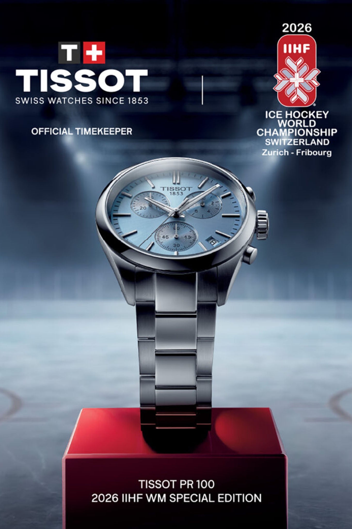 Tissot PR 100 Chronograph IIHF 2026 T150.417.11.351.01