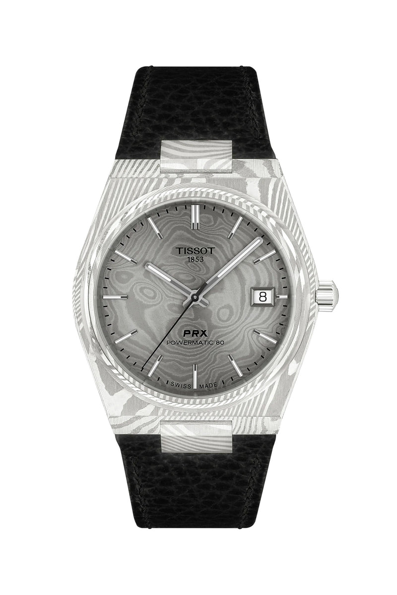 Tissot PRX 38 Powermatic 80 Damascus Steel rannekello T137.807.96.081.00 tuotekuva