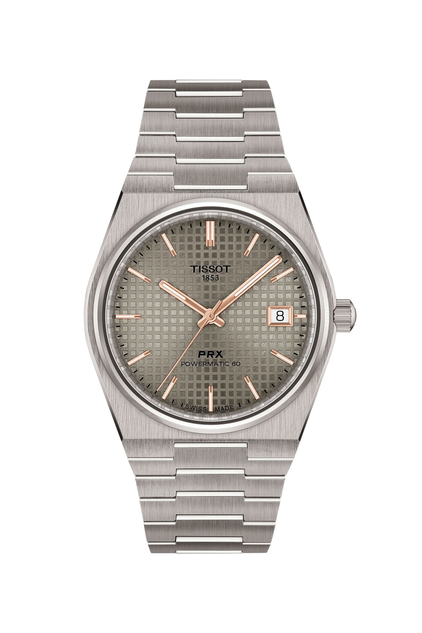 Tissot PRX 38 Powermatic 80 Titanium rannekello