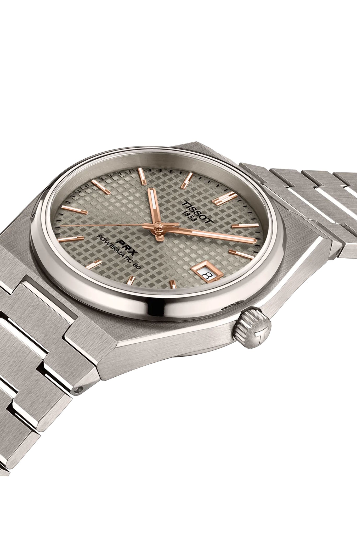 Tissot PRX 38 Powermatic 80 Titanium rannekello
