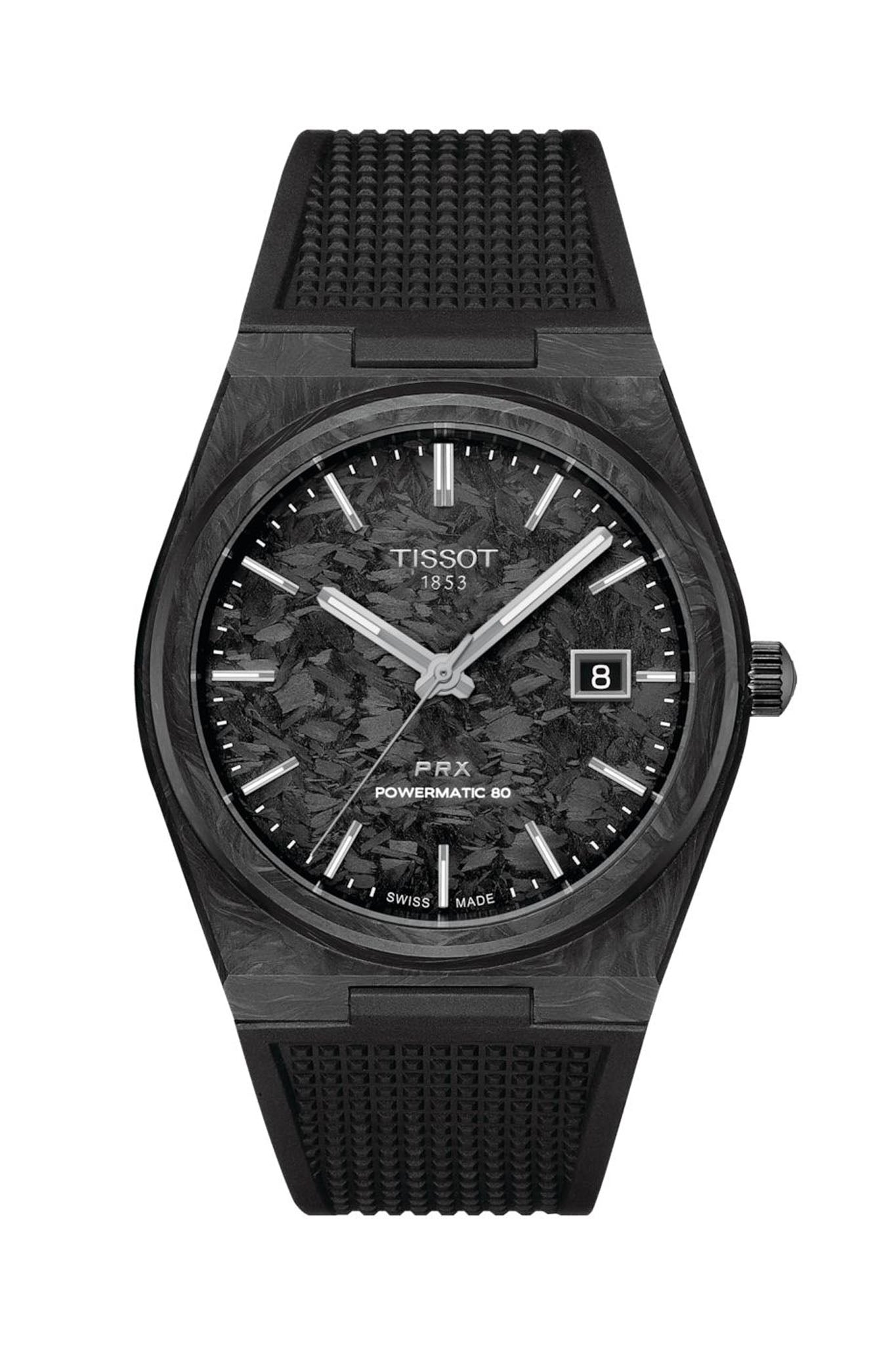 Tissot PRX Powermatic 80 hiilikuitu miesten rannekello