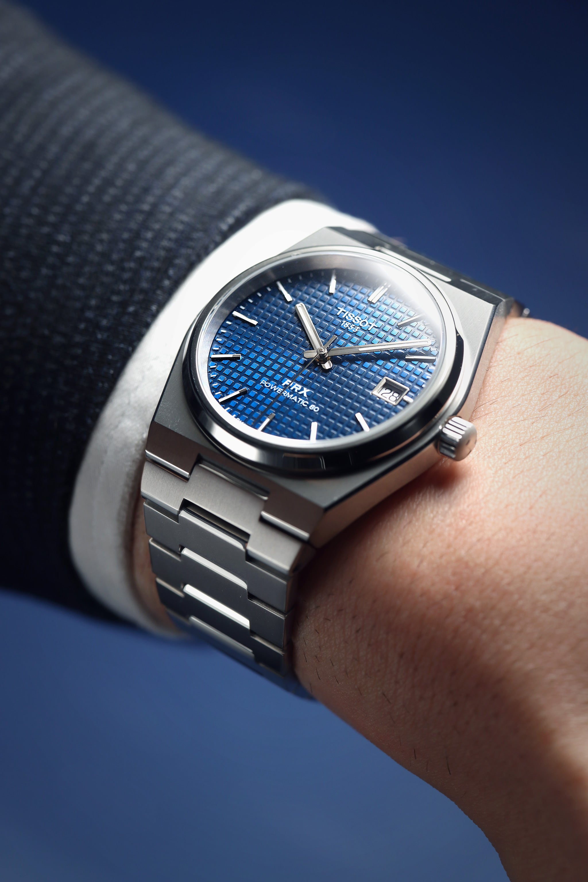 Tissot PRX 38 Powermatic 80 Titanium rannekello