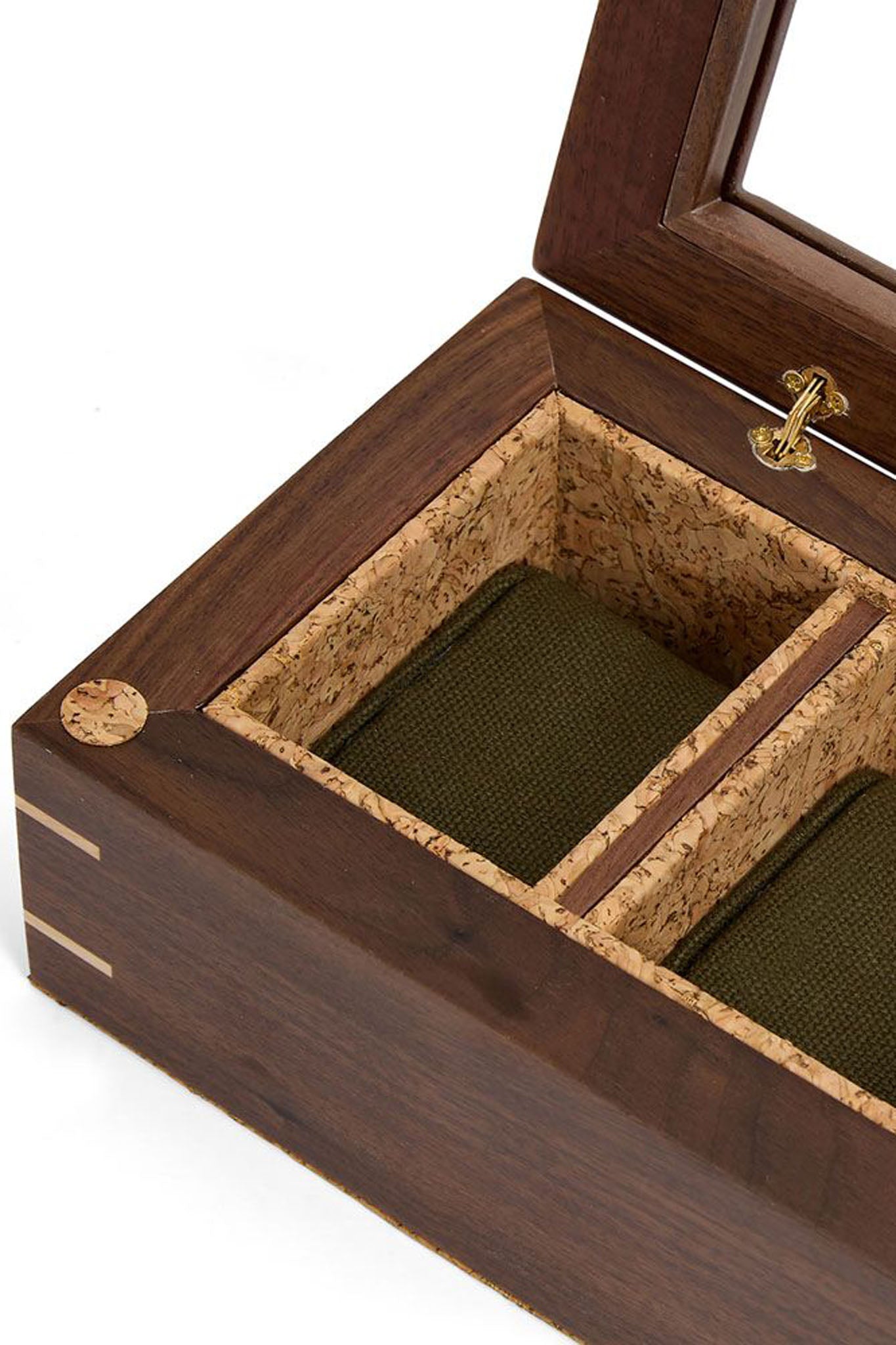 Wolf 1834 Analog:Shift Flatiron II, 5 kellon säilytyslaatikko, walnut