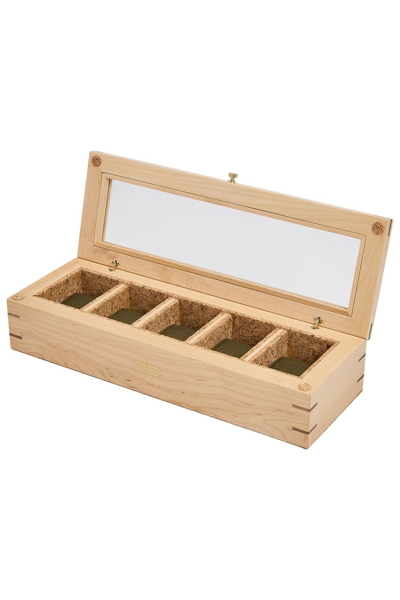 Wolf 1834 Analog:Shift Flatiron II. 5 kellon säilytyslaatikko, wood 710211